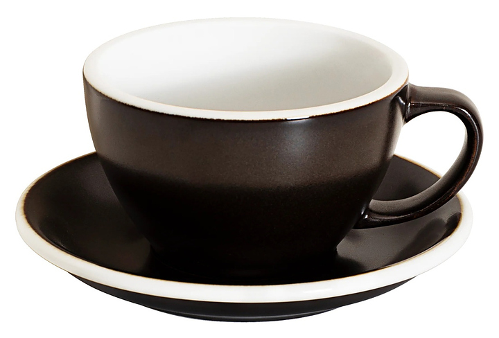 Кофейная пара Loveramics Egg Latte Cup 300-70BGU/71BGU 300 мл, титановый (gunpowder)