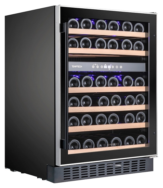 Винный шкаф Temptech Premium WPX60DCB двухзонный черный