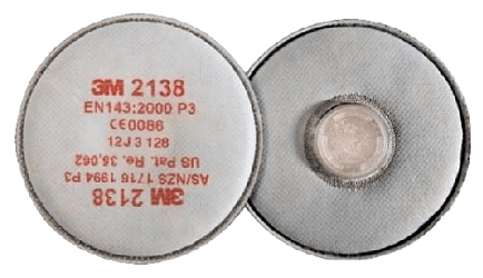 Фильтр противаэрозольный 3M 2138 с дополнительной защитой от запахов