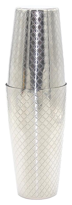 Шейкер бостон P.L. Barbossa CTSK0030-SS 700 мл (нерж. сталь) с рельефным рисунком
