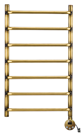 Полотенцесушитель электрический Domoterm Стефано П7 40x70 см ER АБР, правый, античная бронза