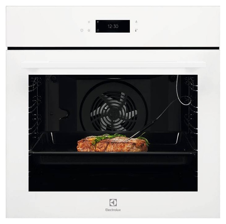 Духовой шкаф с пиролизом Electrolux EOE8P39WV белый / стекло
