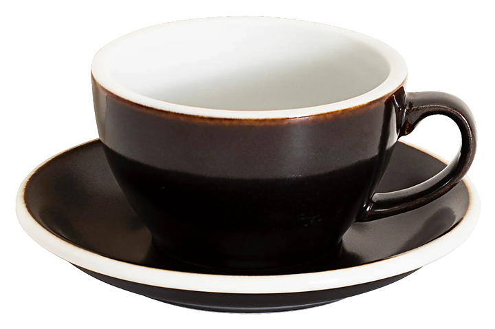 Кофейная пара Loveramics Egg Latte&Cappuccino Cup C088-104BGU/C088-71BGU 250 мл, титановый  (gunpowder)