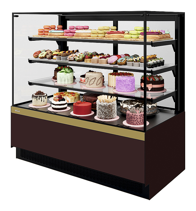 Витрина кондитерская Chilz VETE KUB LUX 60 шоколад, золотой глянец
