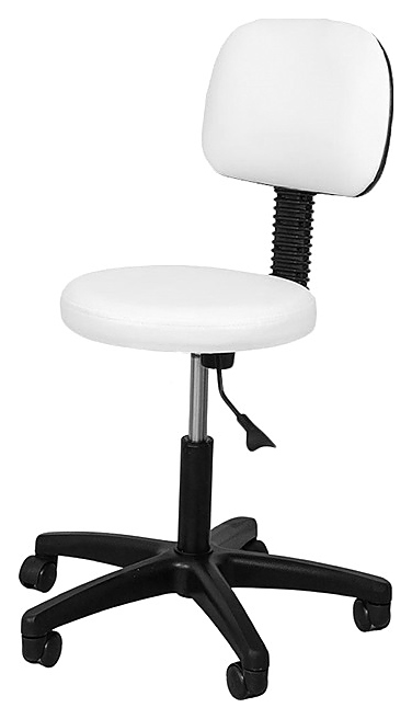 Стул мастера Имидж Мастер ПРИЗМА ЭКО со спинкой белый