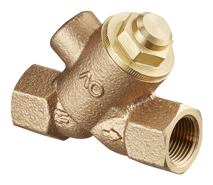 Клапан обратный косой посадки Oventrop 1072110, ДУ 32, PN 25, Rp 1 1/4