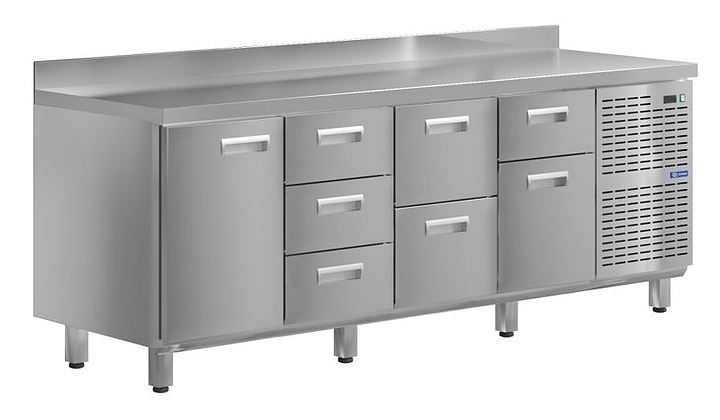 Стол холодильный KAYMAN КСХ-1324/60 (1 дверь, 7 ящиков)