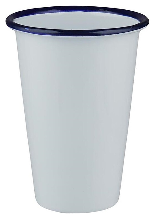 Чашка Sunnex CEB9136 Blue Rim 450 мл d=9,3 см h=12,2 см (эмалированная сталь)