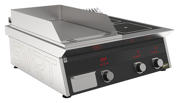 Плита индукционная комбинированная SMART INDUCTION K94-3RKB (с грилем)