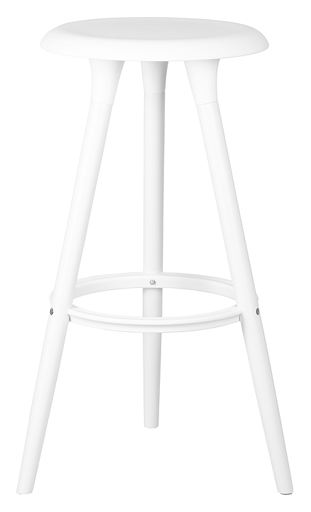 Табурет барный DOBRIN 652PP-LMZL-N ROYCE (белый) 4 шт.