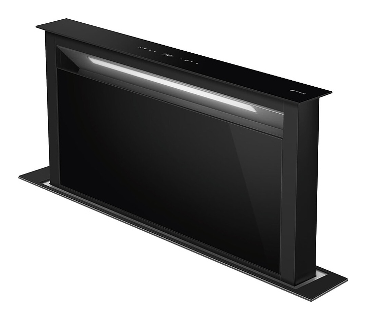 Вытяжка кухонная SMEG KDD90CNE черное стекло