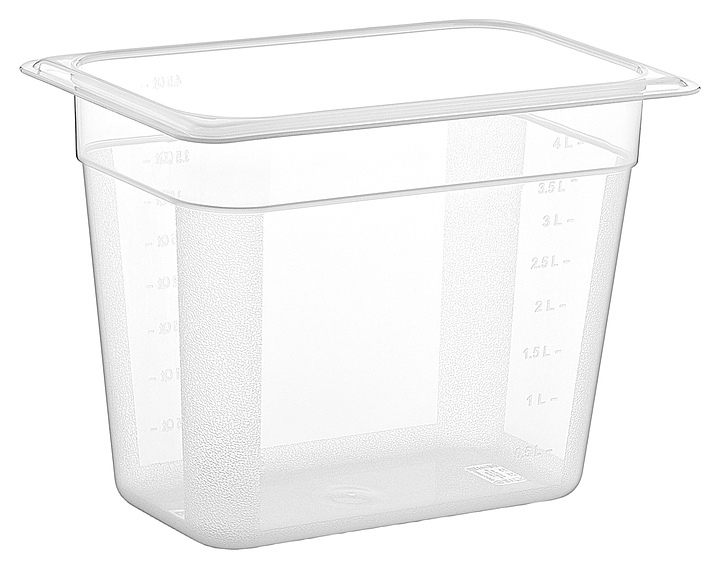 Гастроемкость Gastroplast GNPP-14200 GN 1/4-200 (265х162х200) 4,5 л полипропилен прозрачная