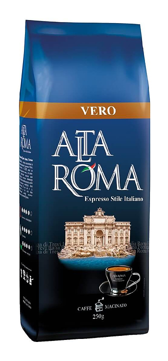 Кофе свежеобжаренный Alta Roma VERO (арабика, робуста, в зернах, 0,25 кг)