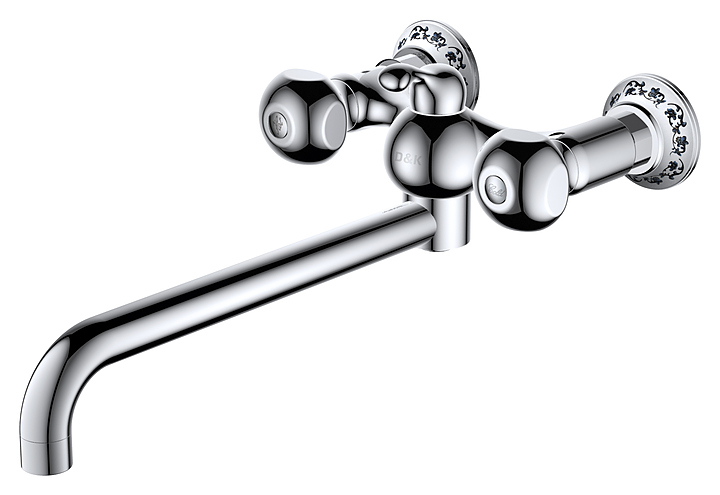 Смеситель для ванны с душем D&K Hessen Kassel DA1423301 хром