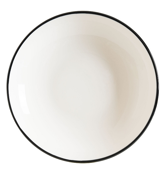 Тарелка глубокая Bonna Линеа Черный 77967 d= 230 мм h 45 мм