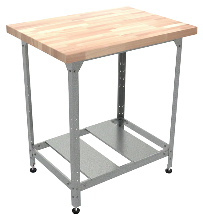 Стол кондитерский Мебель Фронт Бизнес СКБР 900x900x860 мм, полка-решетка, береза