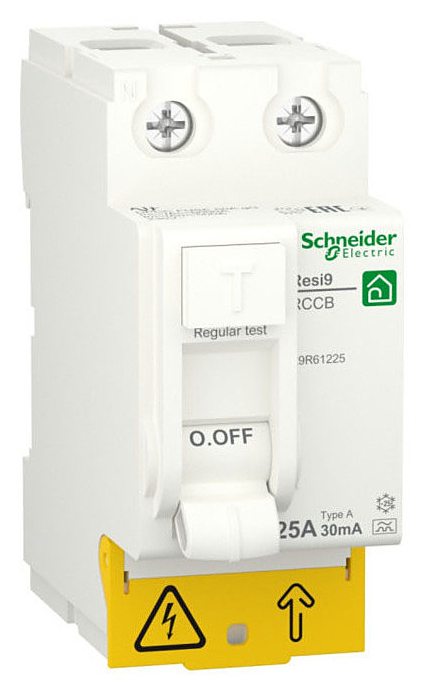 Выключатель дифференциального тока (УЗО) Schneider Electric Resi9 2P 25А, 30 мА ( A )