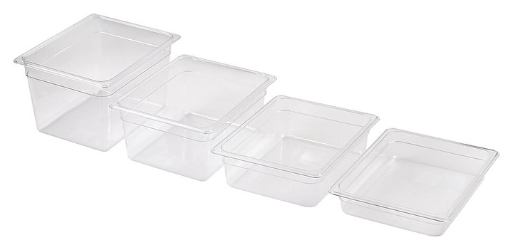 Гастроемкость P.L. Proff Cuisine 81241408 GN 1/2 (325x265х65) 3,9 л (полипропилен) прозрачная