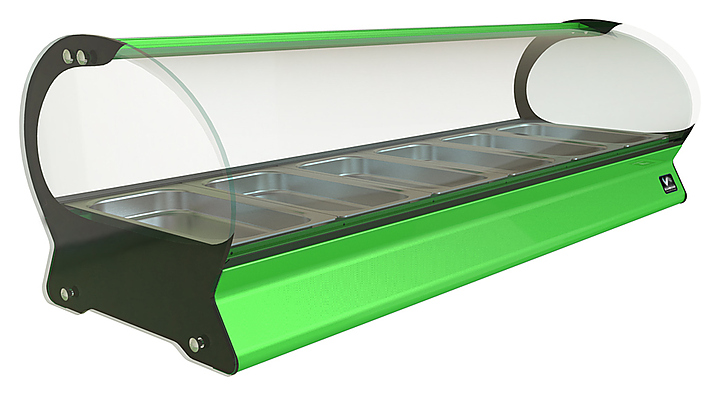 Витрина тепловая КОБОР SE-4H зеленая