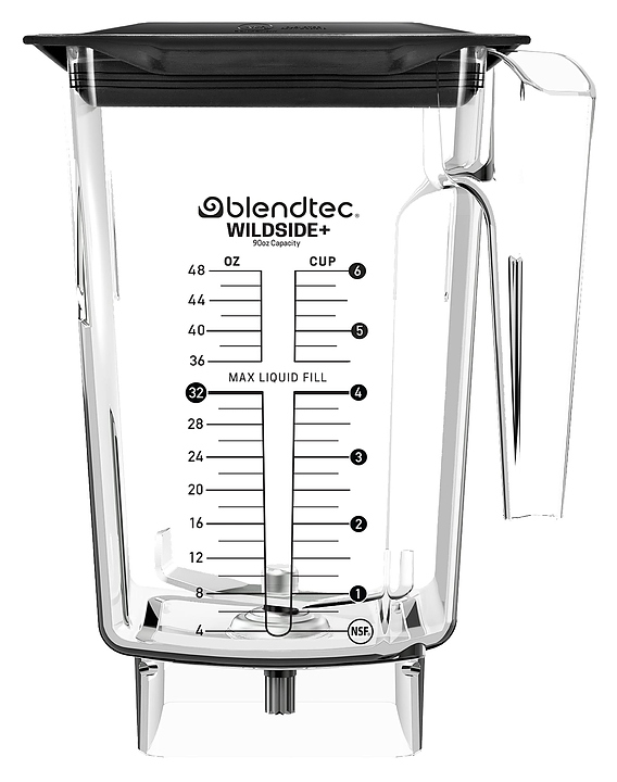 Набор из 2 стаканов Blendtec 2 Wildside Jar, Latching Lid, прозрачные, с защелкивающимися крышками