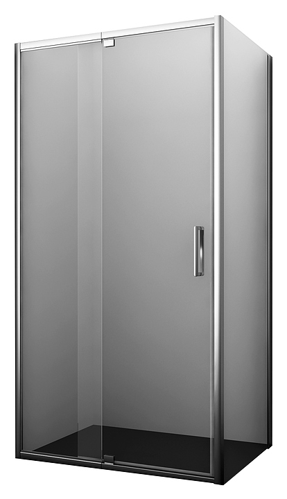 Уголок душевой Wasserkraft Berkel 48P22 100х90 см, серебристый профиль