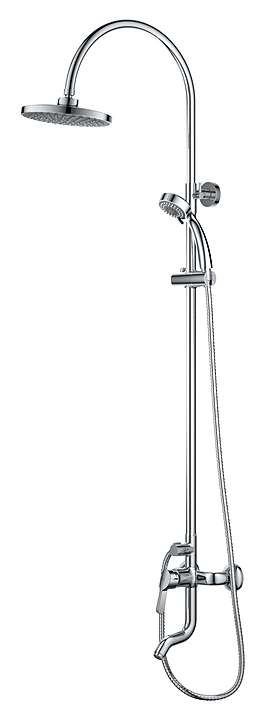 Душевая система D&K Rhein Schiller DA1463701C09 с изливом, хром