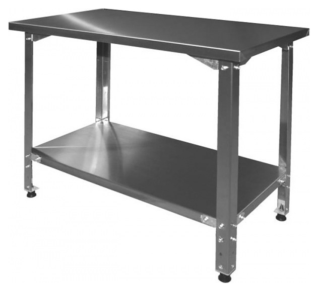 Стол производственный Finist СПН 1400х700х850 мм полка сплошная нерж. сталь