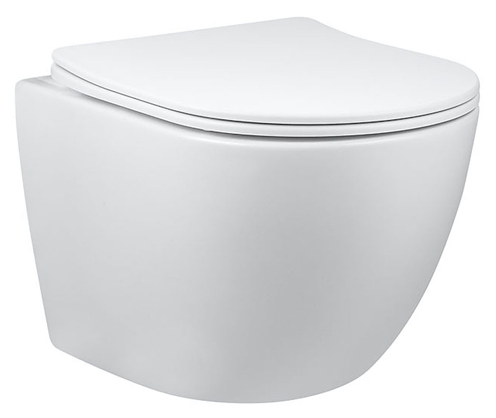 Унитаз подвесной Vincea Globo VT1-14S с ультратонким сиденьем soft-close, белый