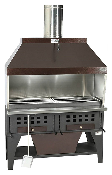 Гриль на углях для стейков PEVA BL 160