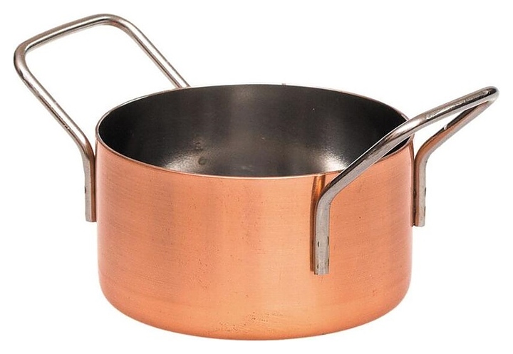 Кастрюля для подачи P.L. Proff Cuisine Copper CAM12C 870 мл d=12,2 см h=7,6 см (нерж. сталь с медным напылением)