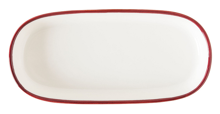 Блюдо для подачи Bonna Линеа Бургундия Хюгге 78051 140х65 мм