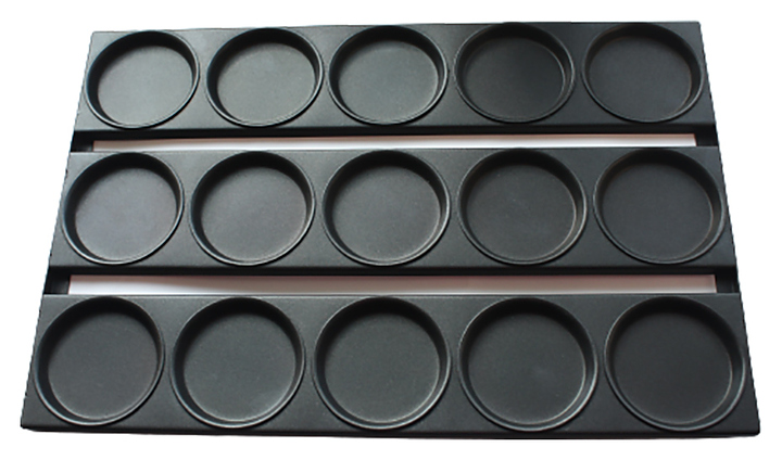 Противень для бургеров ЦПО 400х600х19 мм 15 ячеек d=105 мм