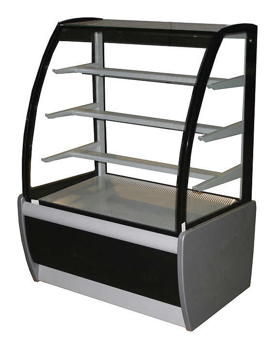 Витрина нейтральная Carboma 0,9 K70 ТЕХНО (со стеклом)