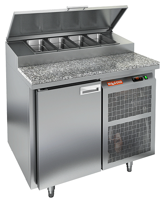 Стол для пиццы HICOLD PZ1-1/GN(1/3H) камень