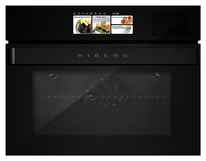 Духовой шкаф комбинированный с паром Hiberg S-VM 5615 B i-SMART черный