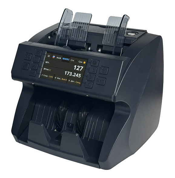 Счетчик банкнот Mertech C-100 CIS MG touch screen с детектором подлинности, (2 шт в коробке)