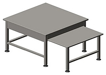 Подставка под оборудование Assum ПК-П2-5/5 Н (500х500х500) с выдвижной полкой