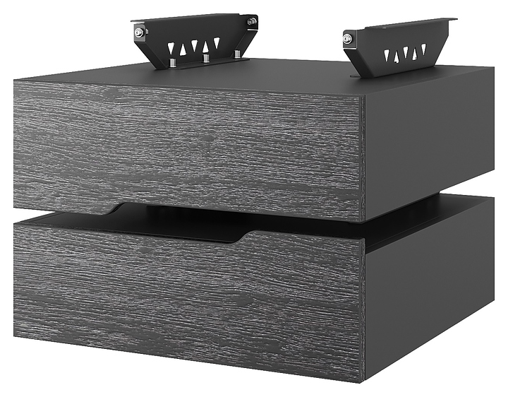 Тумба подвесная КОБОР T-2 black/glazed