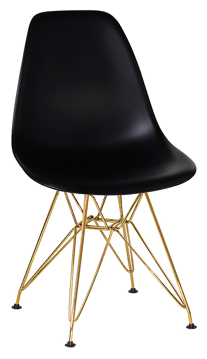 Стул обеденный DOBRIN 638APP-LMZL DSR (черный, золотой)