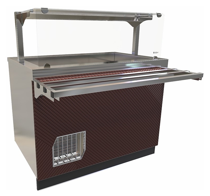 Прилавок-витрина холодильный Abat Сэйла ПВВ(Н)-70Е-НШ оригами