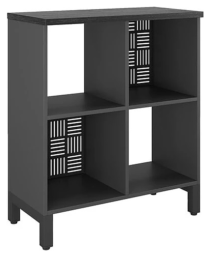 Стеллажная система КОБОР SQ-2Х2 black/wood