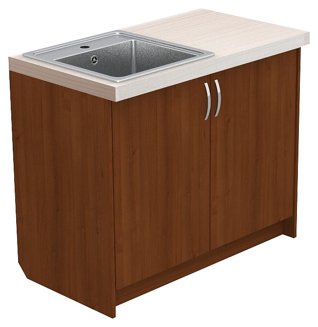 Пристенная тумба Клен 1000 мм с мойкой
