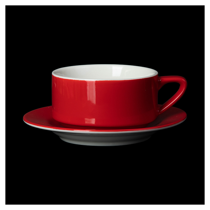 Чайная пара Corone Gusto 7926/7927 300 мл (фарфор) красная