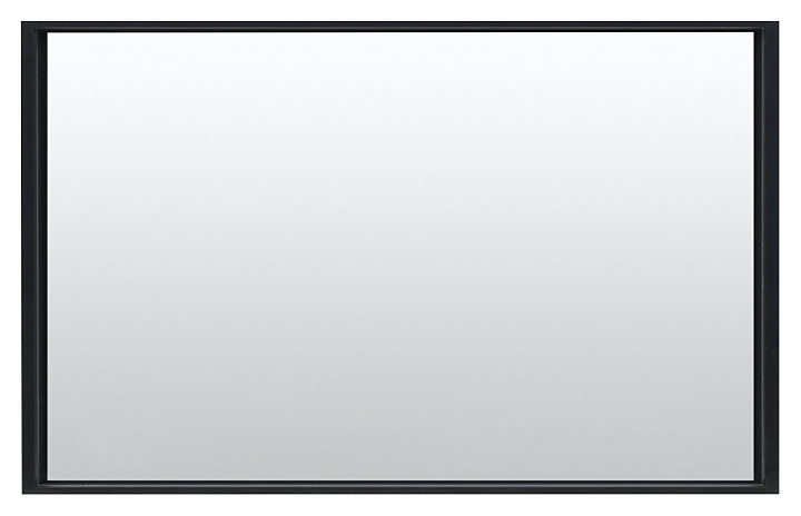 Зеркало De Aqua Алюминиум 120 120х75 см с LED подсветкой, черное