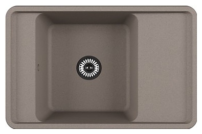 Кухонная мойка AQUATON Беллис 1A725032BS250 78 серый шёлк