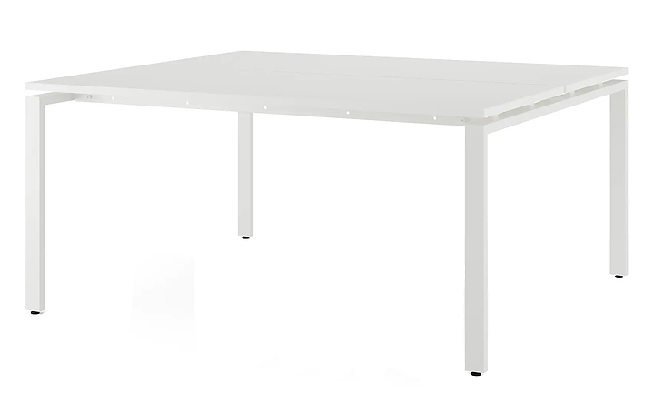 Стол офисный КОБОР P/2-120/160 white/premium