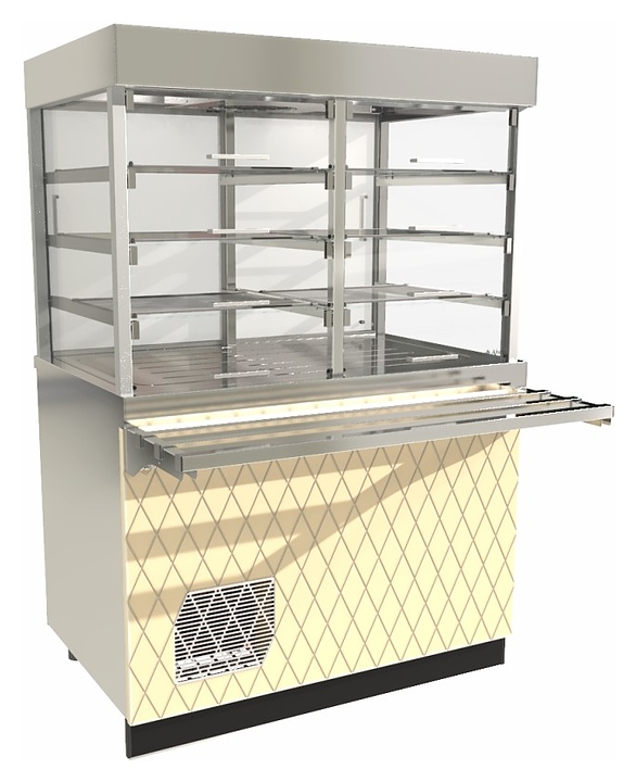 Прилавок-витрина холодильный Abat Сэйла ПВВ(Н)-70Е-С-02-НШ ромб