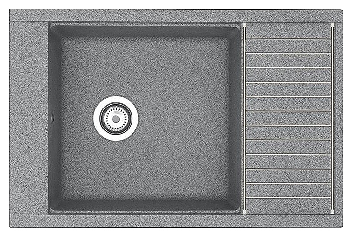 Кухонная мойка AQUATON Делия 1A715132DE230 78 серый