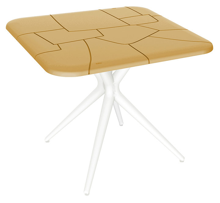 Стол Sheffilton SHT-TU30/TT30 83х83 см белый, бук