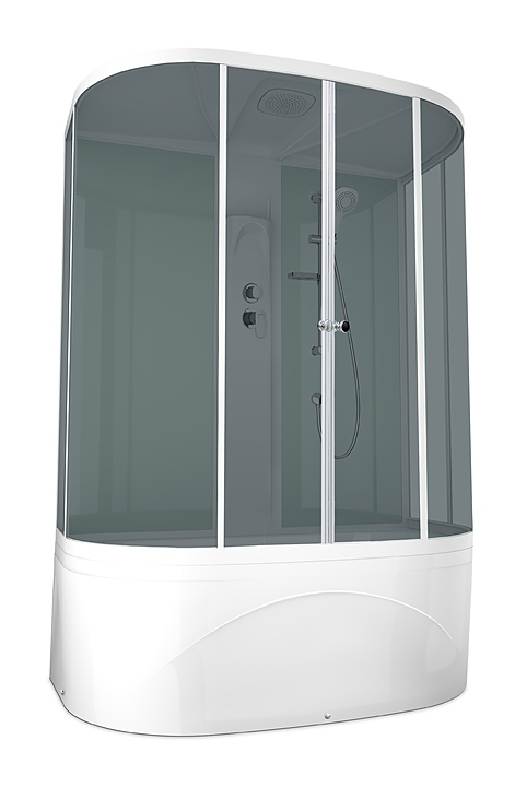 Душевая кабина Domani-Spa Neat high DS01N158HWT00 150х80 см